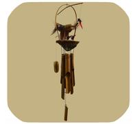 Fūrin Scacciaspiriti Bambù Mobile Campanello per Porta Feng-Shui Gru Con Kindern