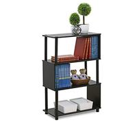 Furinno 3-Tier Flexi Libreria, Legno, Marrone (Espresso), 3 Scomparti