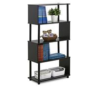 Furinno 4-Tier Flexi Scaffali di Stoccaggio, Legno, Brown, 4 Scomparti