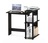 Furinno Abbott Scrivanie per Computer, Legno, Espresso/Nero, 59.99 x 59.99 x 84.99 cm