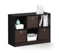 Furinno Basic 3 x 2 Libreria con Scomparti, Noce Scuro