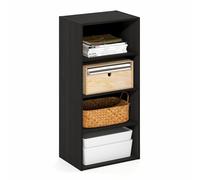 Furinno Basic Libreria a 4 Ripiani, Scaffale, Organizzatore, 11 x 17 x 35, Espresso