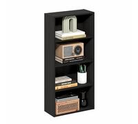 Furinno BASIC Libreria a 4 Ripiani, Scaffale, Organizzatore, 7 x 17 x 35, Espresso