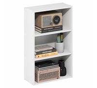 Furinno Basic Libreria Aperta a 3 Ripiani, Scaffale, Organizzatore Portaoggetti, 18.5 x 42.2 x 67.1 cm, Bianco