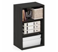 Furinno Basic Libreria Aperta a 3 Ripiani, Scaffale, Organizzatore Portaoggetti, 29 x 42.2 x 67.1 cm, Espresso