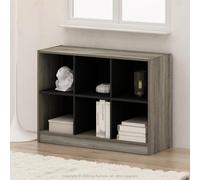 Furinno BASIC Libreria, Libreria 3x2, Libreria Cubo Organizer con Ripiani, 30.3 x 80.3 x 60 cm, per Soggiorno, Camera da Letto, Studio, Rovere Francese