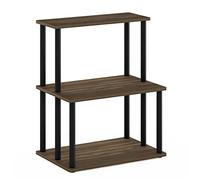 Furinno Besi - Espositore industriale multiuso con struttura in metallo, 4 x 2, colore: rovere finlandese
