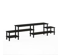 Furinno BESI Mobile porta TV, centro d’intrattenimento stile industriale con montaggio senza attrezzi, consolle TV per TV fino a 46 pollici, Rovere scuro