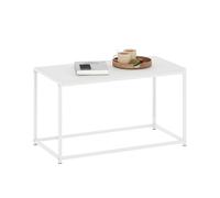 Furinno Camnus Tavolino da caffè moderno, Bianco solido/Bianco