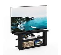 Furinno Centro di Intrattenimento TV, Legno, Black, Standard 42.1"(W) x16.5(H) x13.4(D)