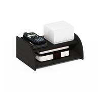 Furinno CLASSIC Organizzatori e Accessori da Scrivania, Rialzo Monitor a 2 Livelli, Organizzazione da Ufficio, Mensola Libreria, Accessori da Scrivania per Ufficio, Espresso