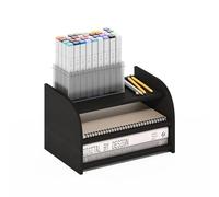 Furinno CLASSIC Organizzatori e Accessori da Scrivania, Rialzo Monitor a 3 Livelli, Organizzazione da Ufficio, Mensola Libreria, Accessori da Scrivania per Ufficio, Espresso