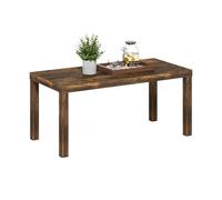 Furinno CLASSIC Tavolino da caffè, moderno rettangolare Tavolino da caffè con 4.6cm Thick Tabletop, Tavolino laterale per soggiorno, ufficio domestico, Pino Ambra