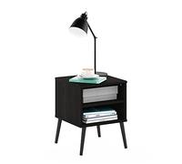 Furinno Claude in Stile metà secolo con Gambe in Legno, ingegnerizzato, Espresso, Taglia Unica