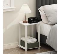 Furinno Comodino compatto e semplice bianco/bianco