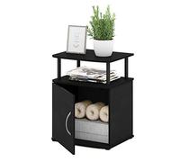 Furinno Comodino, Legno, Nero, One End Table, Individualmente