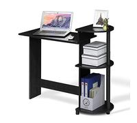 Furinno Compact Scrivania per Computer, Legno, Nero (Americano/Black), 39.62 x 99.06 x 85.34 cm