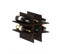 Furinno CUBICLE inserto per cubo, organizer per cubi a 9 scomparti, compatibile con Furinno Extra Thick Cubes, per organizzazione e contenimento, Black Oak (non compatibile con scaffali IKEA Kallax)