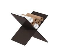 Furinno CUBICLE Inserto Per Cubo, Organizzatore A Ripiano A X, Compatibile Con Cubi Furinno Extra Spessi, Per Organizzazione E Contenimento, Rovere Scuro (Non Adatto Alle Scaffalature IKEA Kallax)