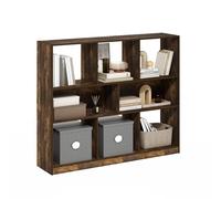 Furinno DALY Libreria A 8 Cubi, Libreria Orizzontale Portaoggetti A Cubi, Per Soggiorno, Camera Da Letto, Ufficio Domestico, Pino Ambra