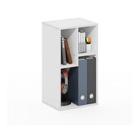 Furinno DALY Libreria, libreria a 3 cubi, libreria organizer a cubi con scomparti irregolari, 23.9 x 29.7 x 54.1 cm, per soggiorno, camera da letto, ufficio domestico, bianco