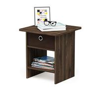 Furinno Dario Tavolino con Cassetto, HOLZ, Marrone (Columbia Walnut/Dark Brown), taglia unica