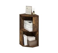 Furinno ECON angolare Scaffale, 4-Tier angolare Libreria, Scaffali contenitore, Scaffale espositivo, Libreria, per organizzazione e stoccaggio, soggiorno, ufficio domestico, pino ambrato