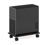 Furinno Econ Home Office Sotto Scrivania CPU/Supporto Stampante con Ruote, Espresso