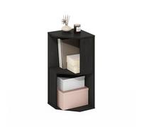 Furinno ECON Mensola Angolare, Libreria Angolare A 4 Ripiani, Scaffale Portaoggetti, Scaffale Espositivo, Libreria, Per Organizzazione E Contenimento In Soggiorno, Ufficio Domestico, Espresso