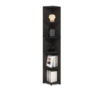 Furinno ECON scaffale angolare, a 5 ripiani libreria angolare, scaffali contenitivi, scaffale espositivo, libreria, per organizzazione e contenimento, soggiorno, ufficio domestico, Espresso