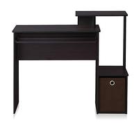 Furinno Econ Scrivania per Computer, Legno ingegnerizzato, Marrone (Dark Walnut), 100.1 (W) x 86.6 (H) x 39.9 (D) cm