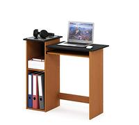 Furinno Econ Scrivanie per Computer, Ciliegia Chiara/Nero, Taglia Unica
