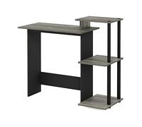 Furinno EFFICIENT Scrivania Da Gaming, Con 3 Ripiani Laterali Aperti, Laptop Notebook, Scrivania Da Ufficio Per Home Office, Studio, Dormitorio, French Oak