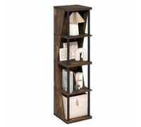 Furinno FLEXI - Scaffale angolare a 4 cubi, per libri, impilabile e separabile, per organizzare e riporre oggetti, per soggiorno, casa, ufficio, legno di pino ambrato