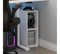 Furinno Fulda, libreria a 2 ripiani stretti, con ripiano largo 20,3 cm, 9,3 x 7,9 x 21,2 cm, per soggiorno, camera da letto, casa, ufficio, bianco