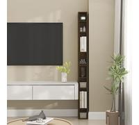 Furinno FULDA Mensola per libri, Libreria a 8 livelli, Libreria con scaffale di stoccaggio che risparmia spazio, 23.5(P) x 15.0(L) x 180.0(A) cm, per Soggiorno, Camera da letto, Ufficio, Pino Ambra