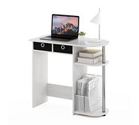 Furinno Go Green Scrivania per Computer Portatile, Quercia Bianca/Acciaio Inossidabile