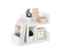 Furinno HERMITE Organizzatori e Accessori da Scrivania, Organizzazione da Ufficio, Mensola Libreria, Accessori da Scrivania per Ufficio, Bianco