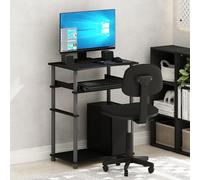 Furinno HOME Scrivania Da Gaming Con Vassoio Per Tastiera, Computer, Scrivania Da Scrittura Da Ufficio Per Home Office, Camera Da Letto, Black