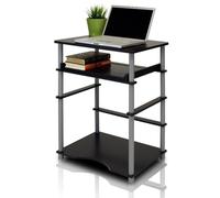 Furinno Home Scrivanie per Computer, HOLZ, nero/grigio, taglia unica