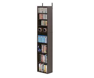 Furinno Indo 8-Tier Archiviazione Multimediale, Legno, Espresso