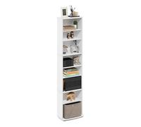 Furinno Jaya - Contenitore salvaspazio multimediale, colore: Bianco