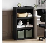Furinno Jaya, libreria moderna a 3 ripiani con ripiano regolabile, libreria con ripiano aperto, 9,5 x 24,5 x 40,3 cm, per organizzazione e stoccaggio, per soggiorno, camera da letto, casa, ufficio