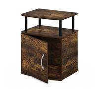 Furinno Jaya Tavolino dal Design Pratico, Legno ingegnerizzato, Pino Ambrato/Nero, Confezione da 1