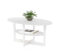 Furinno Jaya tavolino ovale, bianco