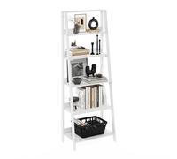 Furinno Ladder Scaffale per libreria a scala, a 6 livelli, bianco