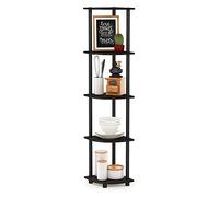 Furinno Libreria ad Angolo Espresso/Black 5 livelli