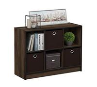 Furinno Libreria Basic 3 x 2 con Scomparti, Noce Canaletto / Marrone Scuro