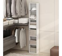 Furinno Luder 6 Ripiani Organizer Multiuso per Armadio e Abbigliamento, Bianco