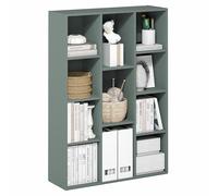Furinno LUDER Libreria 11 Cubi, Libreria Reversibile, Per Soggiorno, Camera Da Letto, Home Office, Verde Salvia